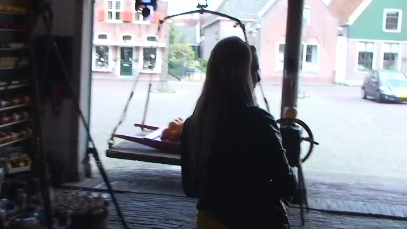 Tourist in Edam wants her guide's dick