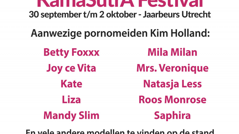 Coming weekend: Kamasutra festival!