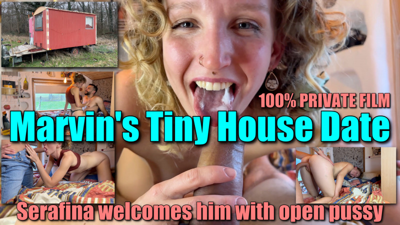 Marvin's Tiny House Date: Serafina receives him with open pussy