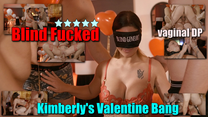 Blind Fucked! Kimberly's DP Valentine Bang