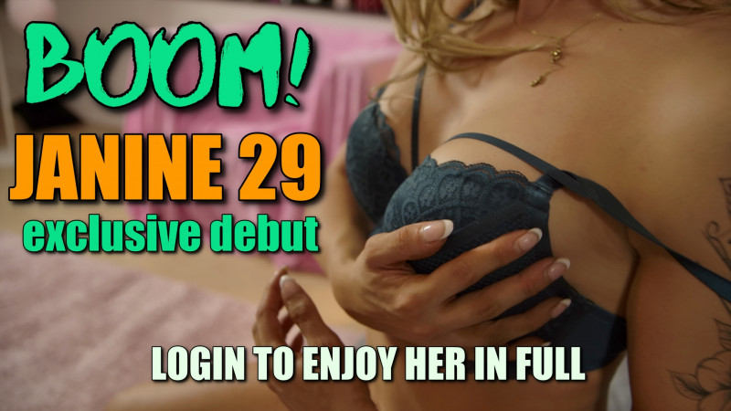 BOOM! Gorgeous Janine (29) debuts with banging sex