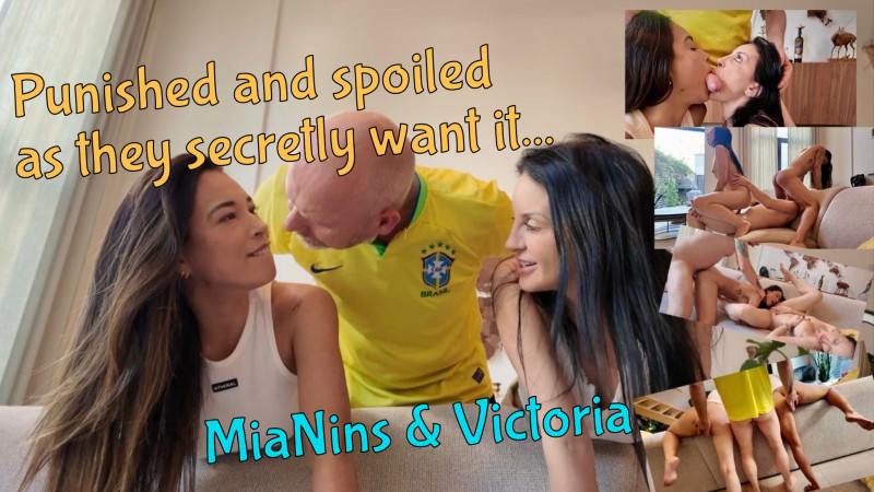MiaNins and Victoria have been naughty ... and Pantera knows it